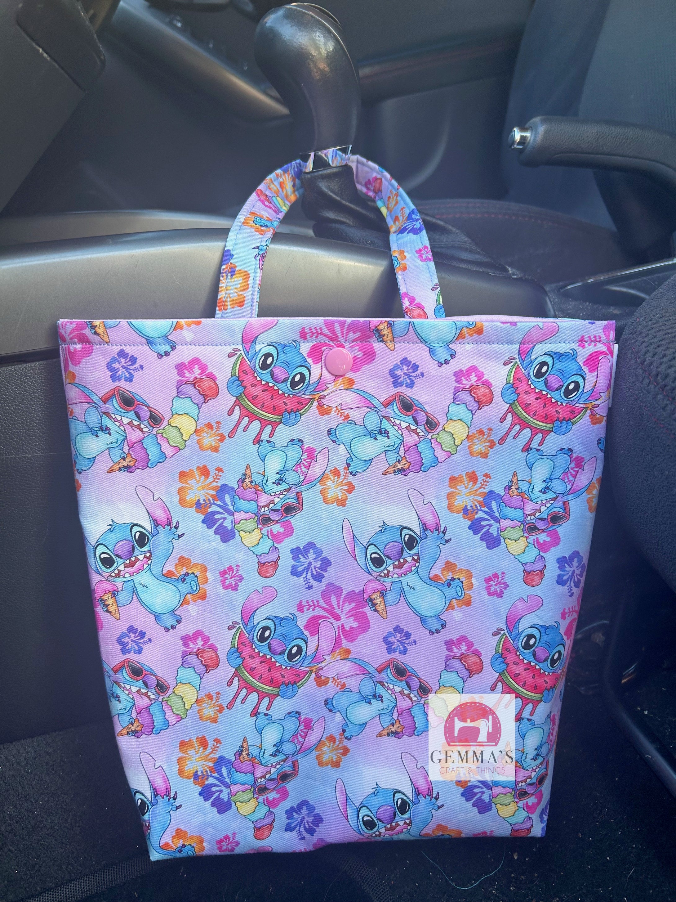 Tropical Blue Alien Car Bin Bag