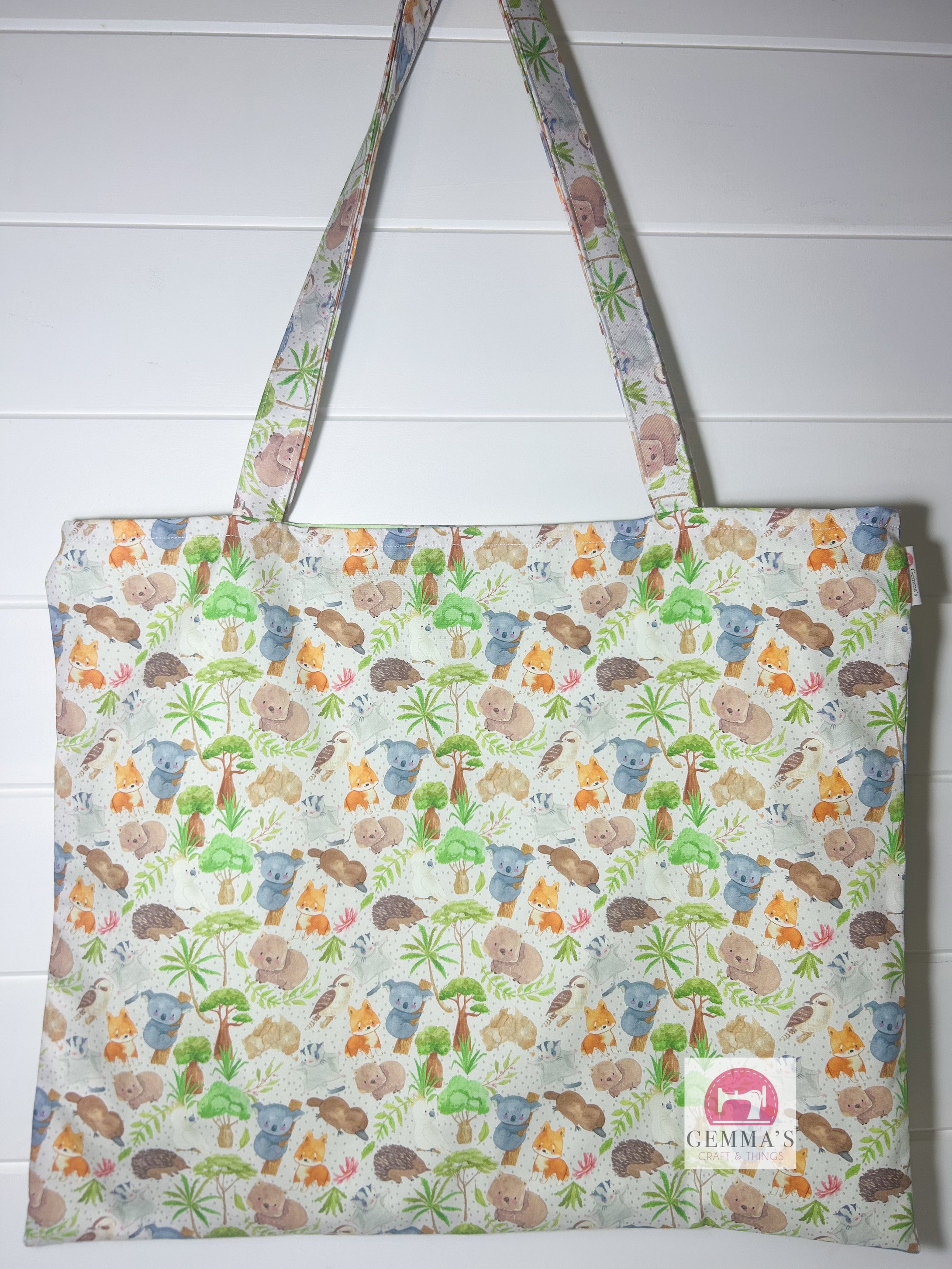 White Aussie Animal Shopping Bag