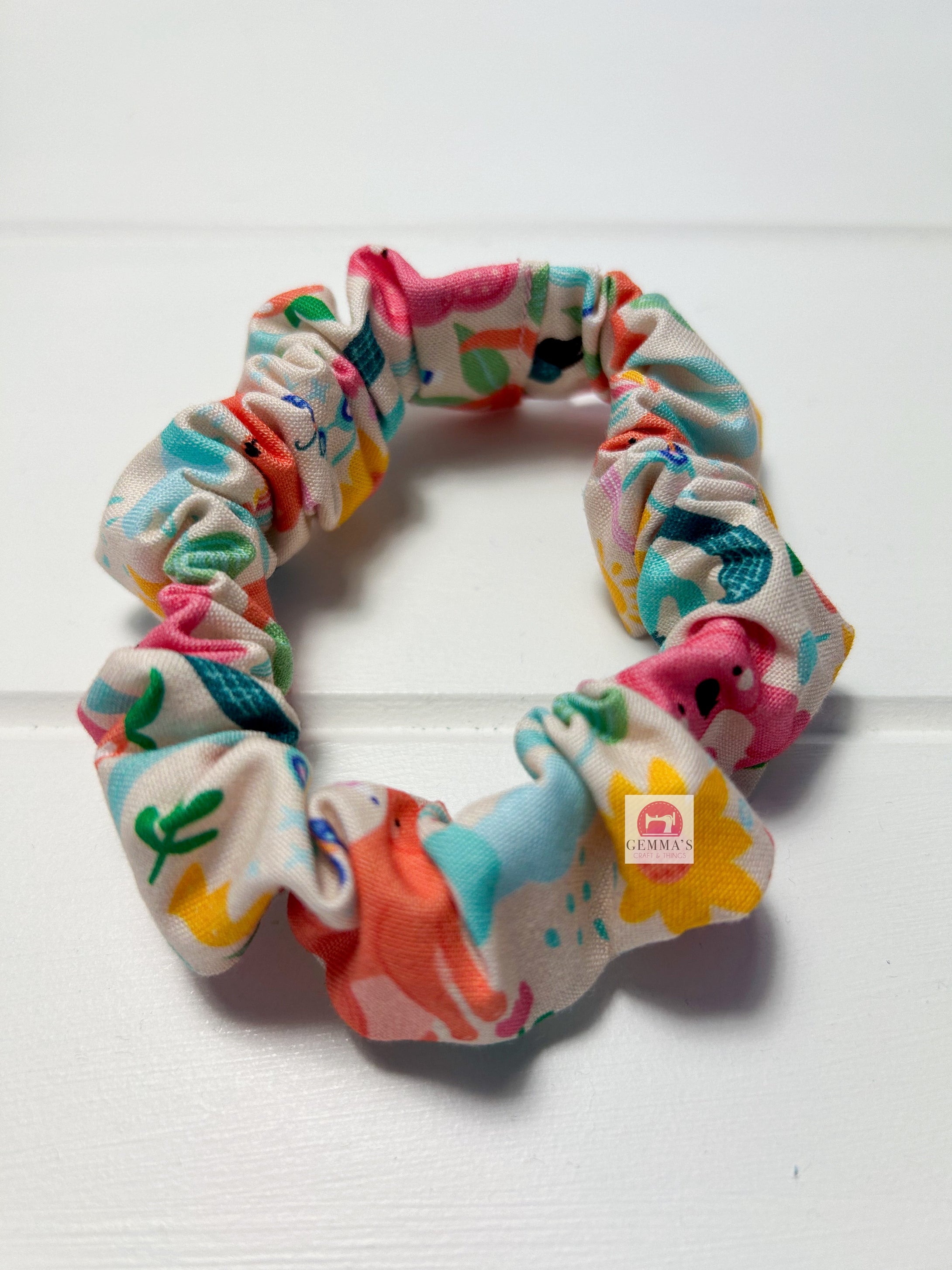 Rainbow Aussie Animal Scrunchie