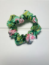 Load image into Gallery viewer, Aqua Flamingo Mini Scrunchies
