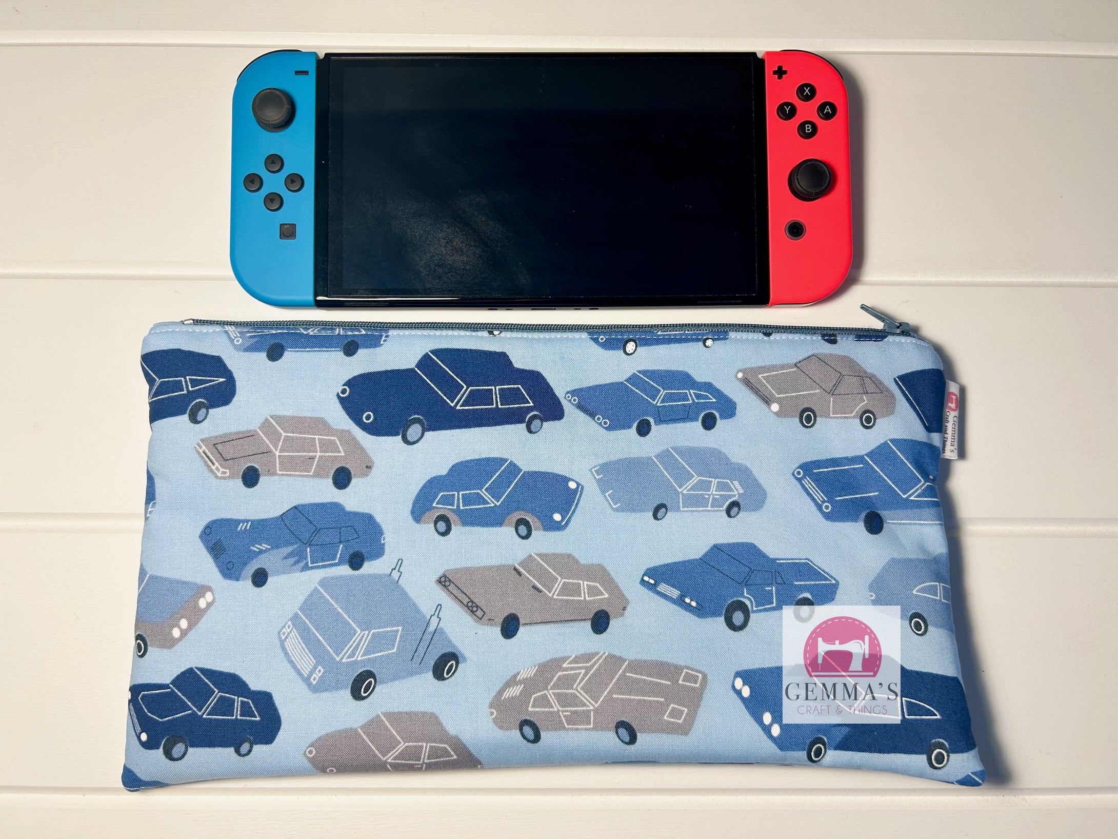 Blue Car Nintendo Switch Case