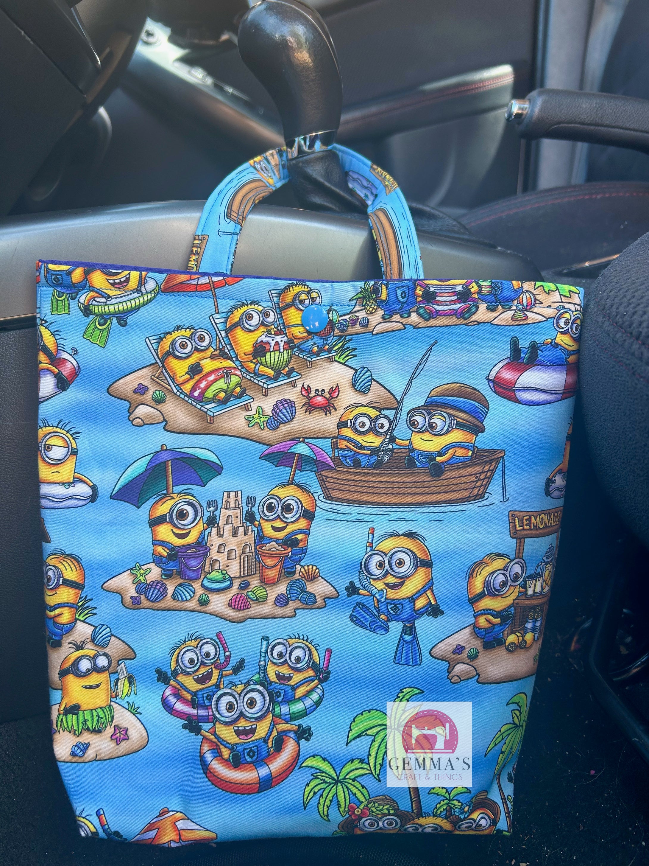 Yellow Alien Car Bin Bag