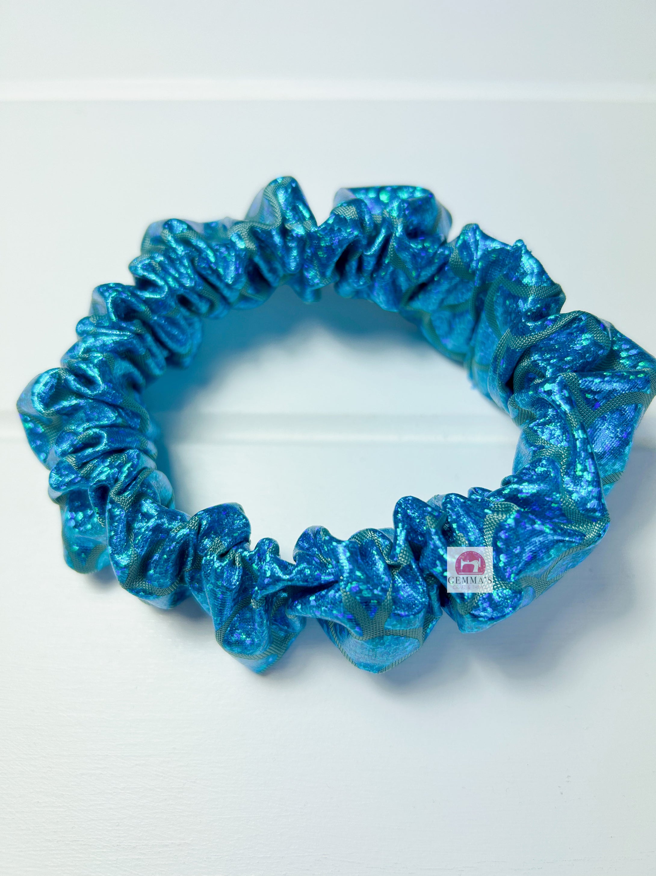 Blue Mermaid Scrunchie