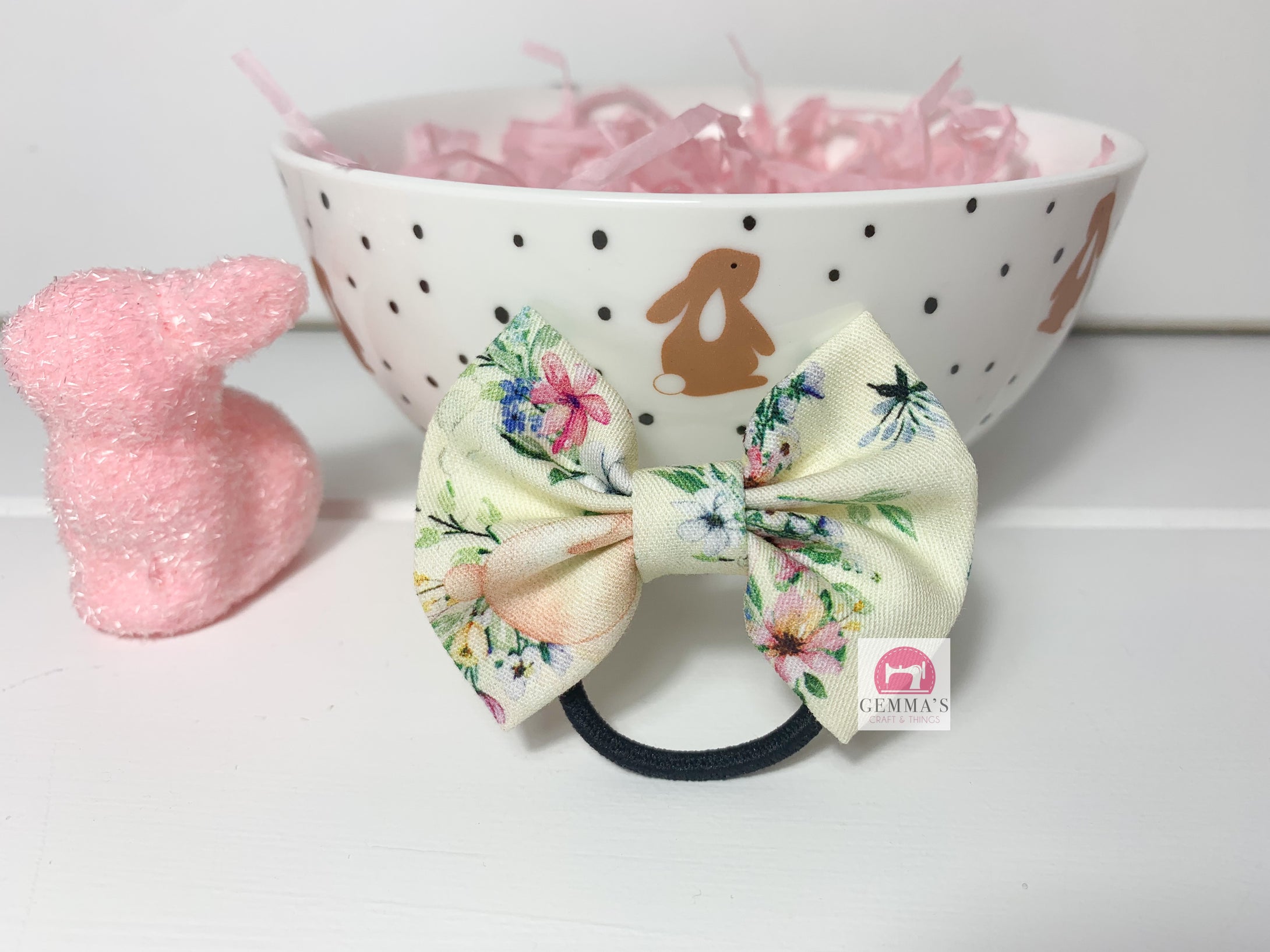 Bunny Small Easter Bow