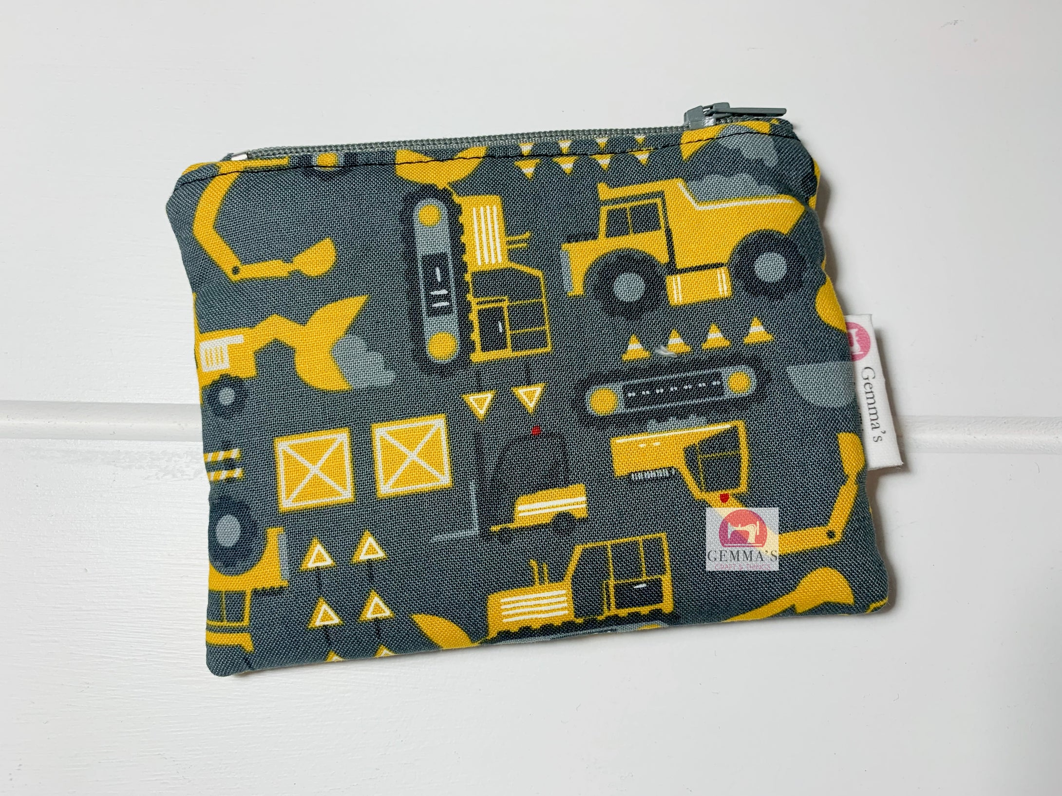 Grey Tractor Coin Purse