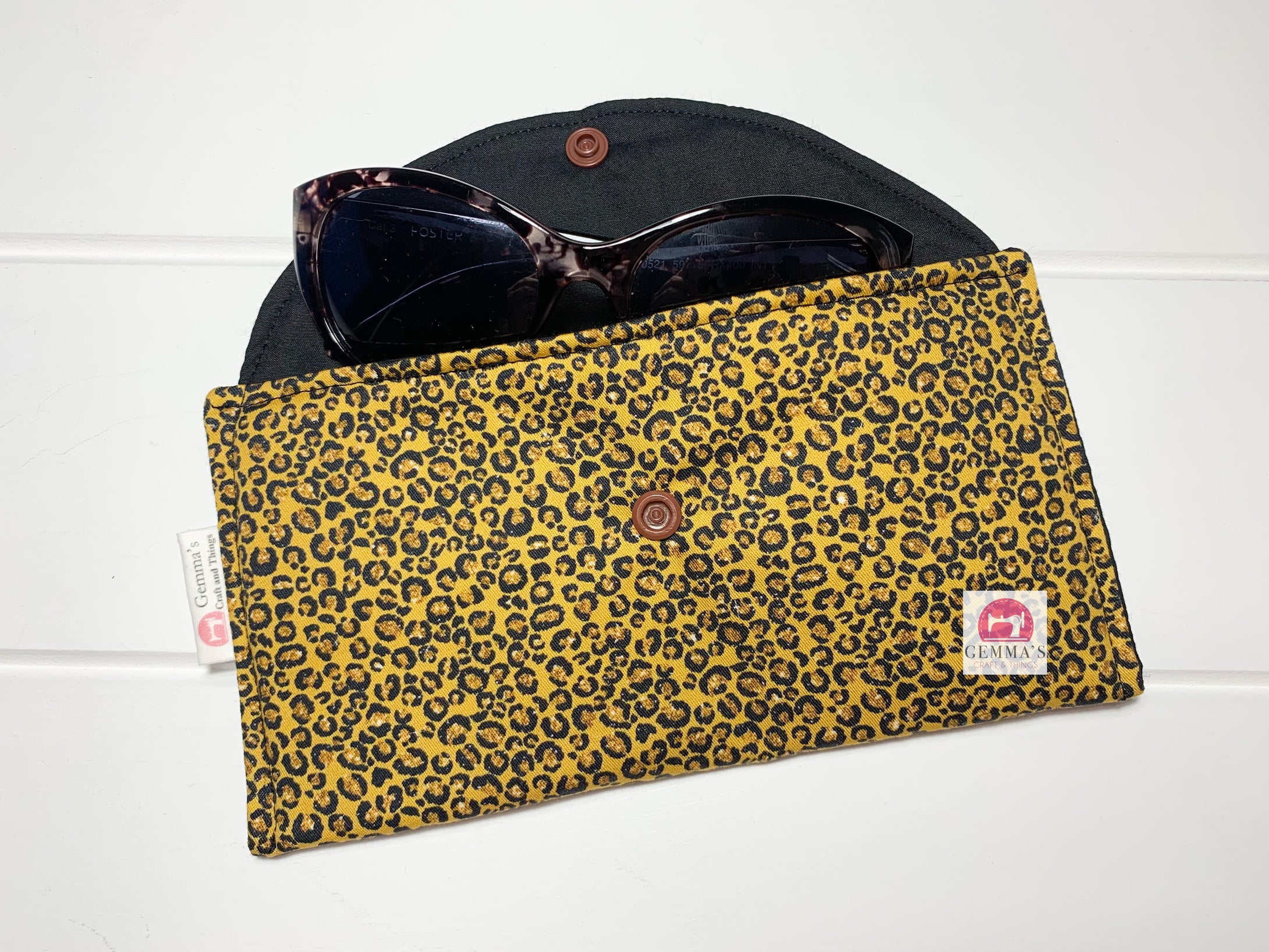 Leopard Print Glasses Case