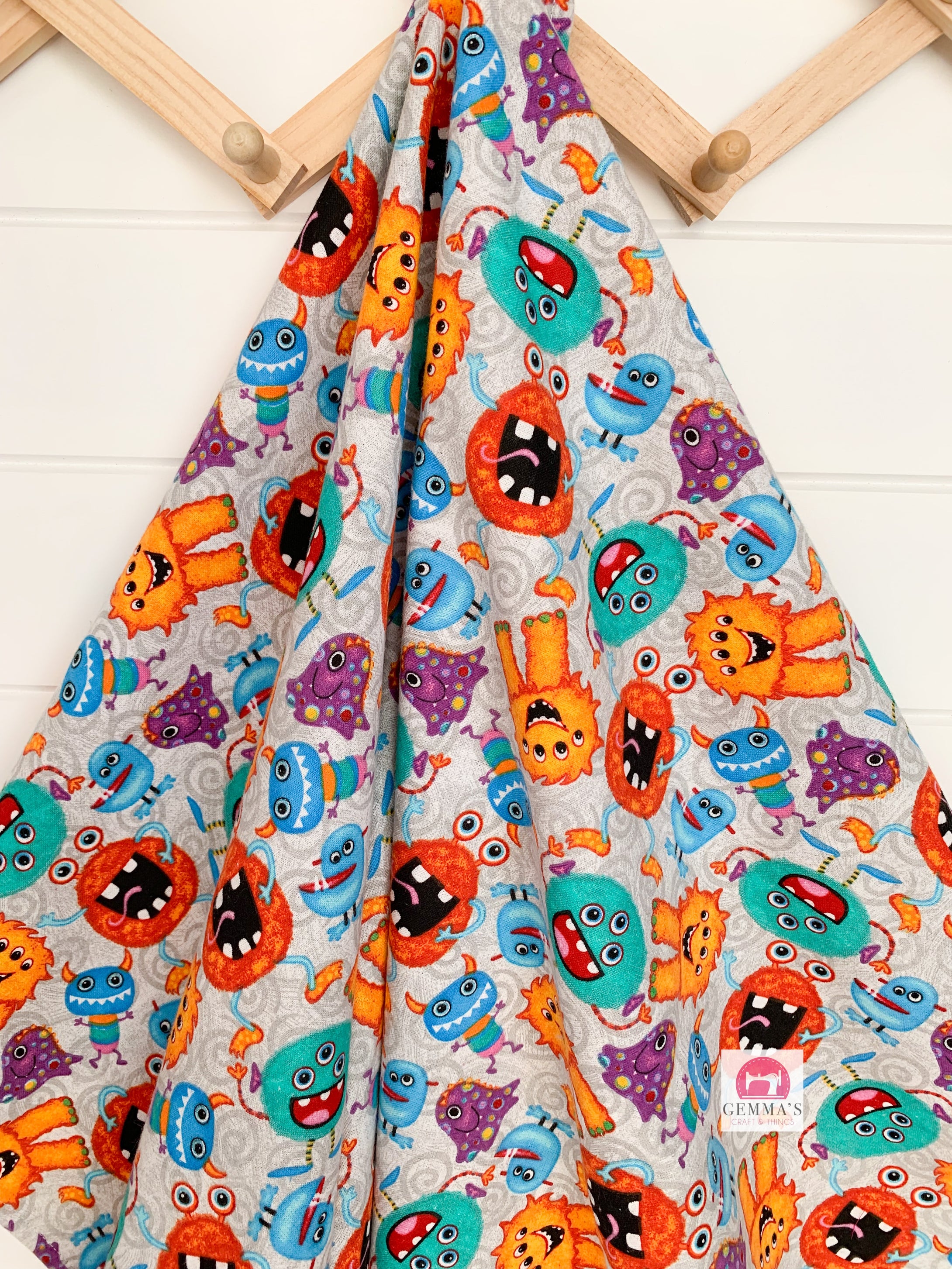 Monsters Flannelette Blanket