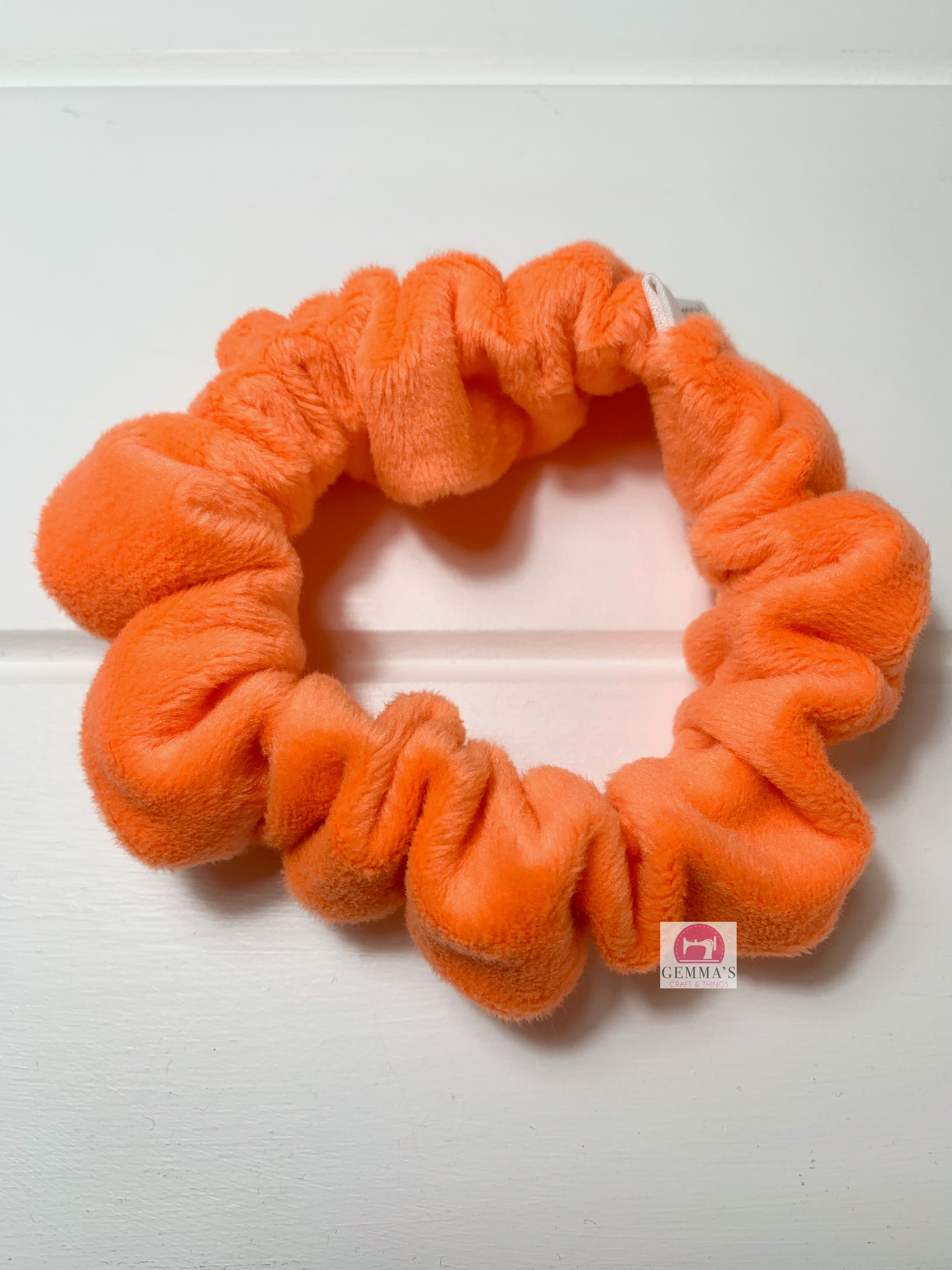 Orange Minky Scrunchie