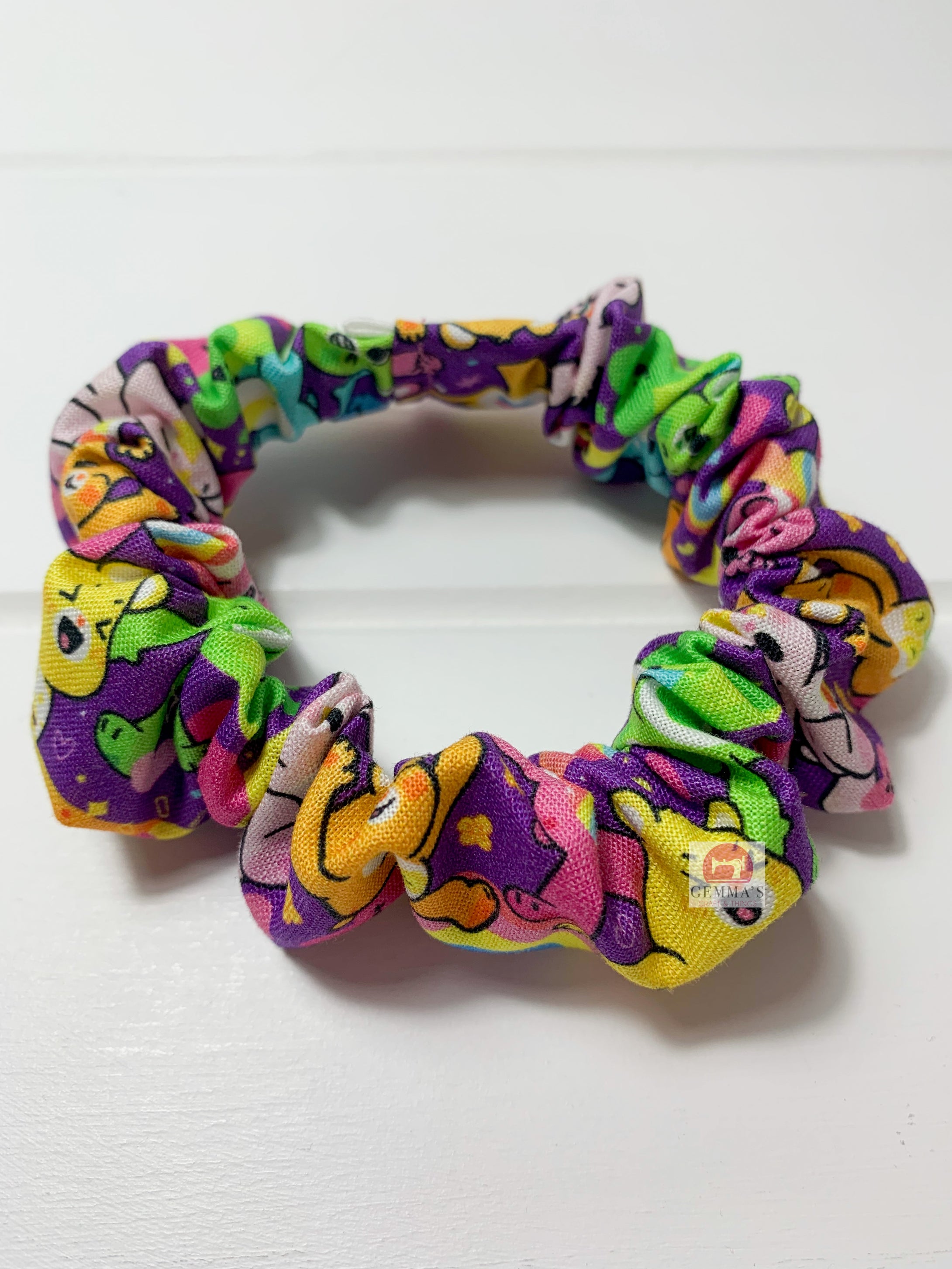 Purple Bear Scrunchie