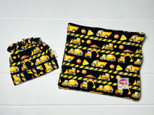 Load image into Gallery viewer, Construction Swaddle Set with Newborn Hat
