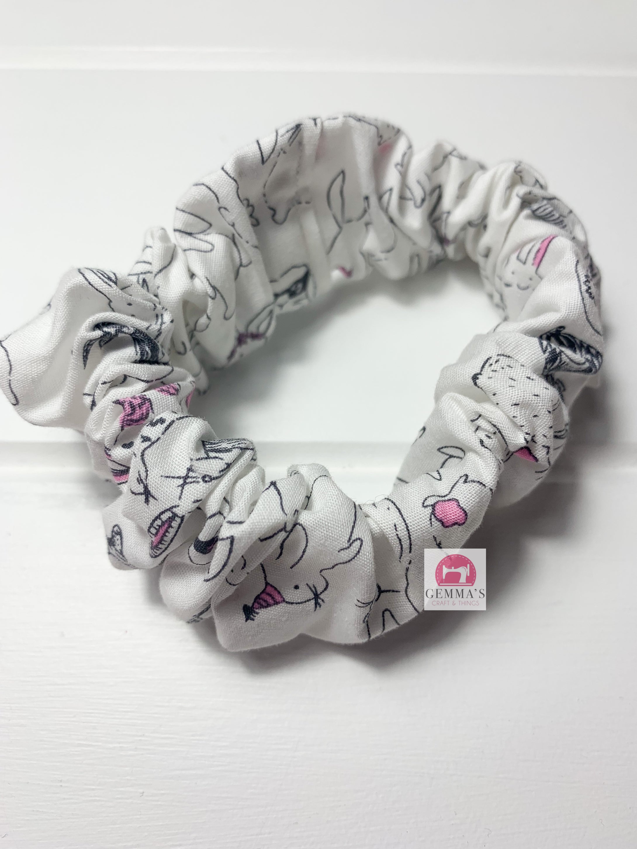 Grey Rabbit Easter Scrunchie