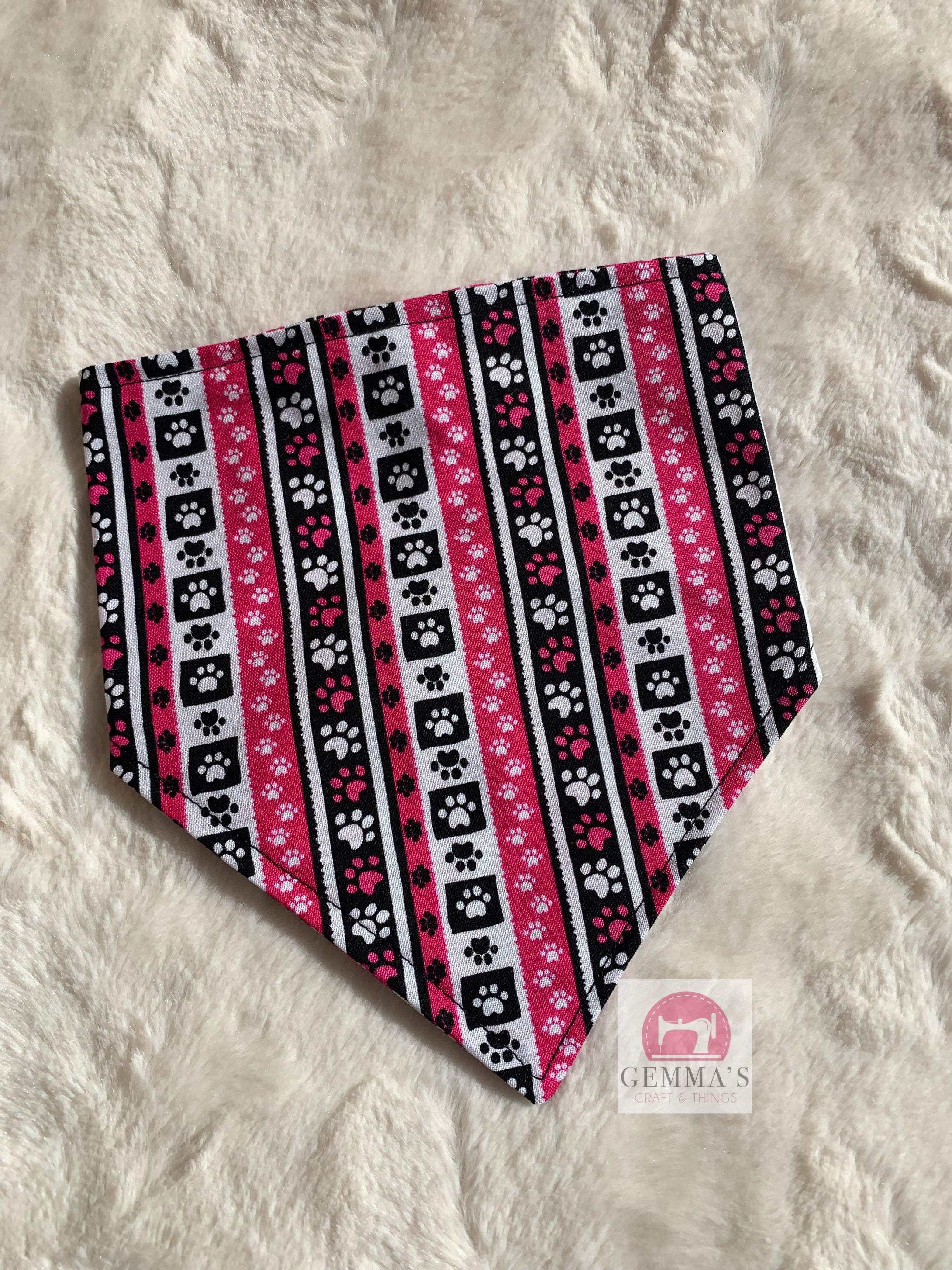 Paw Print Small Pet Bandanna