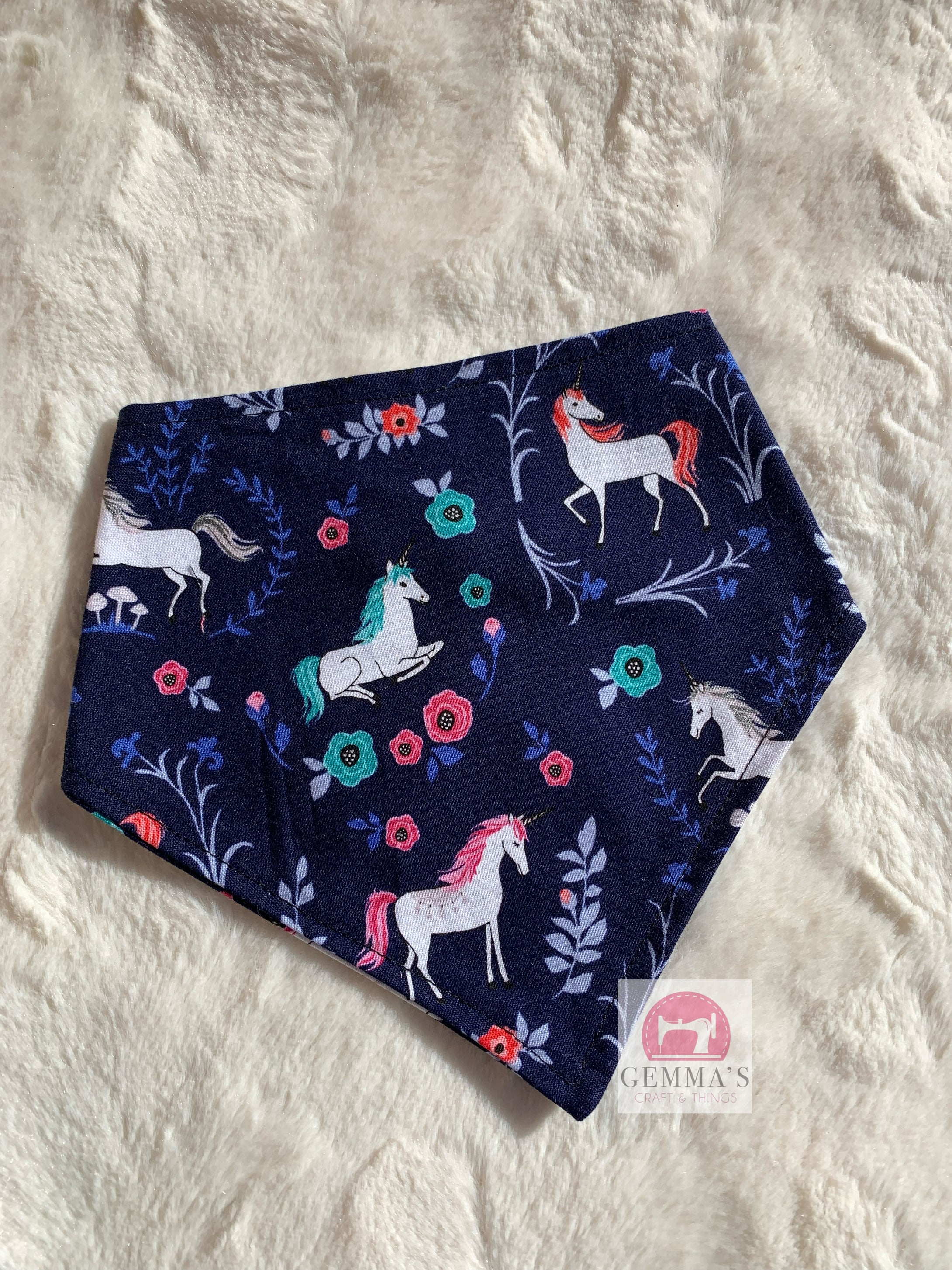 Unicorn Small Pet Bandanna