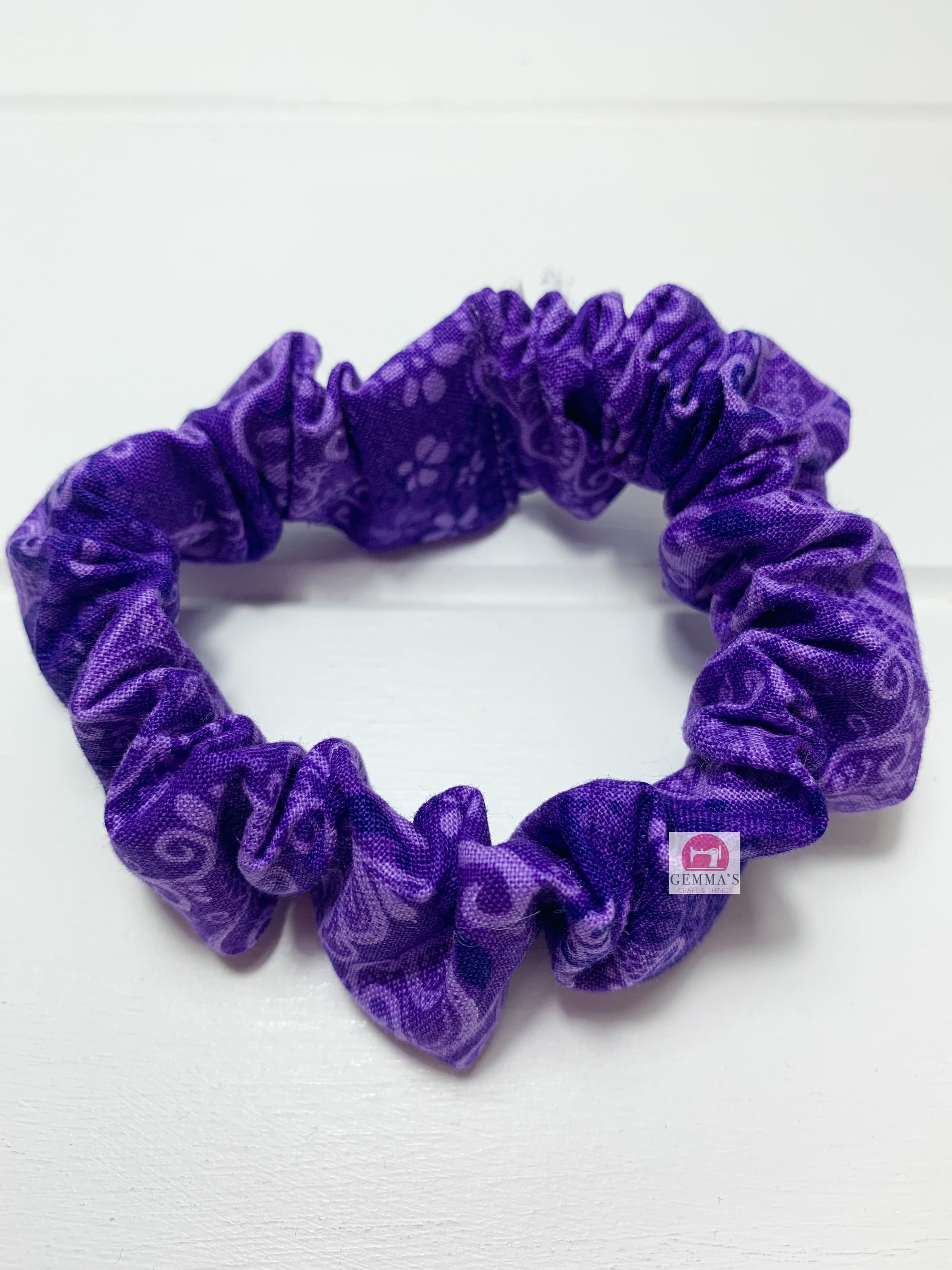 Dark Purple Butterfly Scrunchie