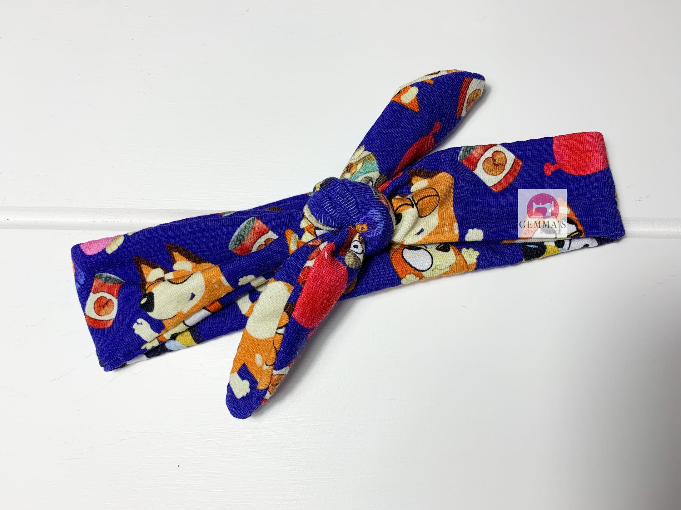 Blue Dog Baby Headband