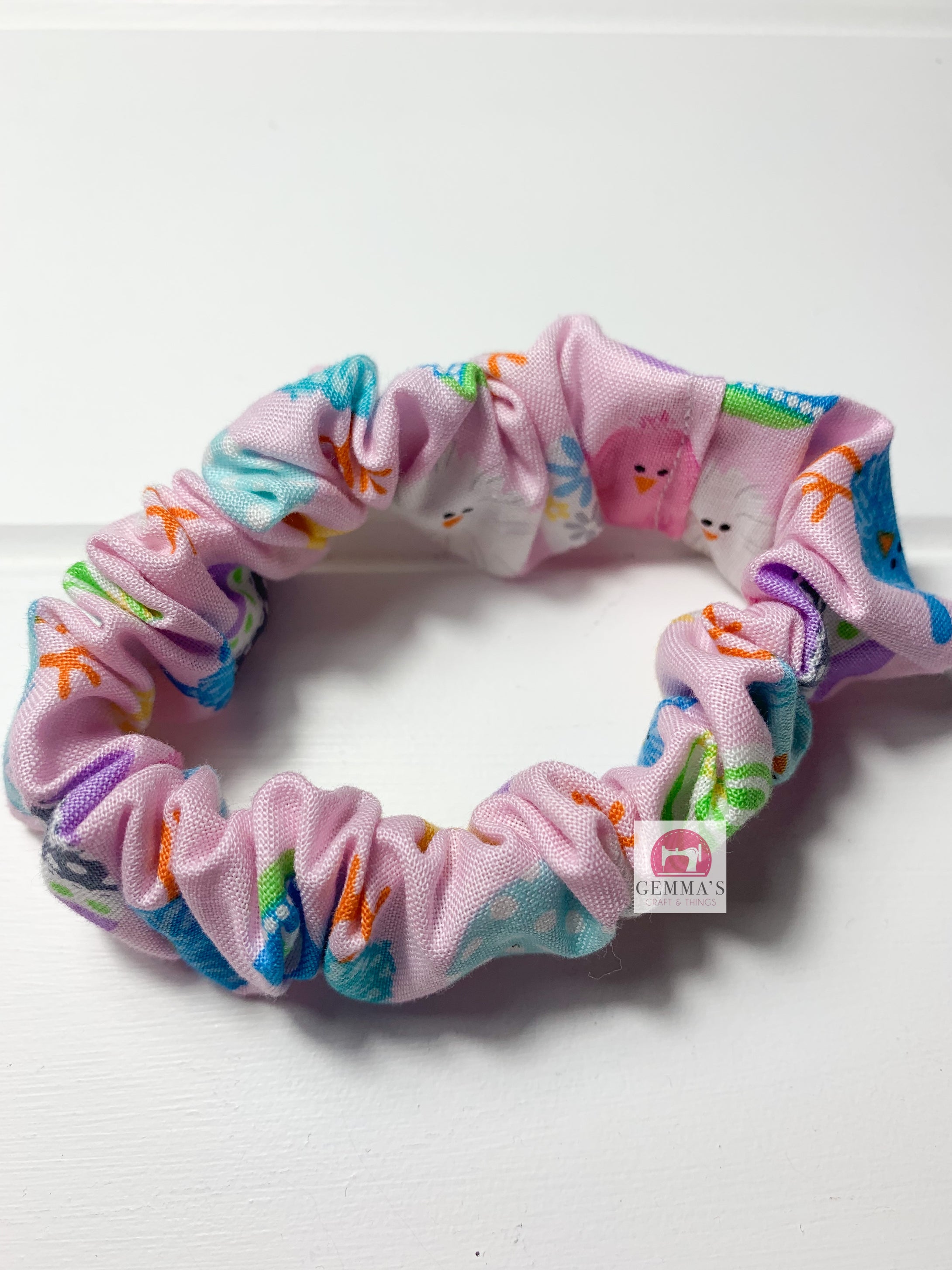 Chicks and Eggs Easter Scrunchie