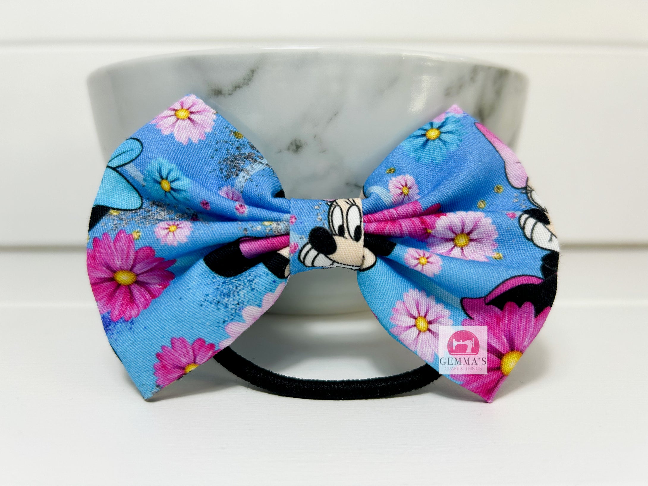 Floral Mouse Large Bow