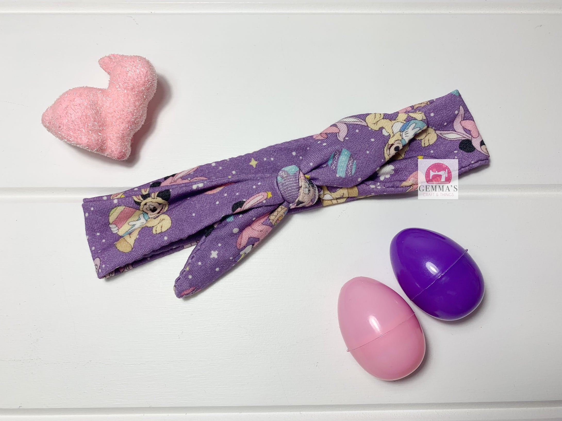 Purple Mouse Easter Baby Headband