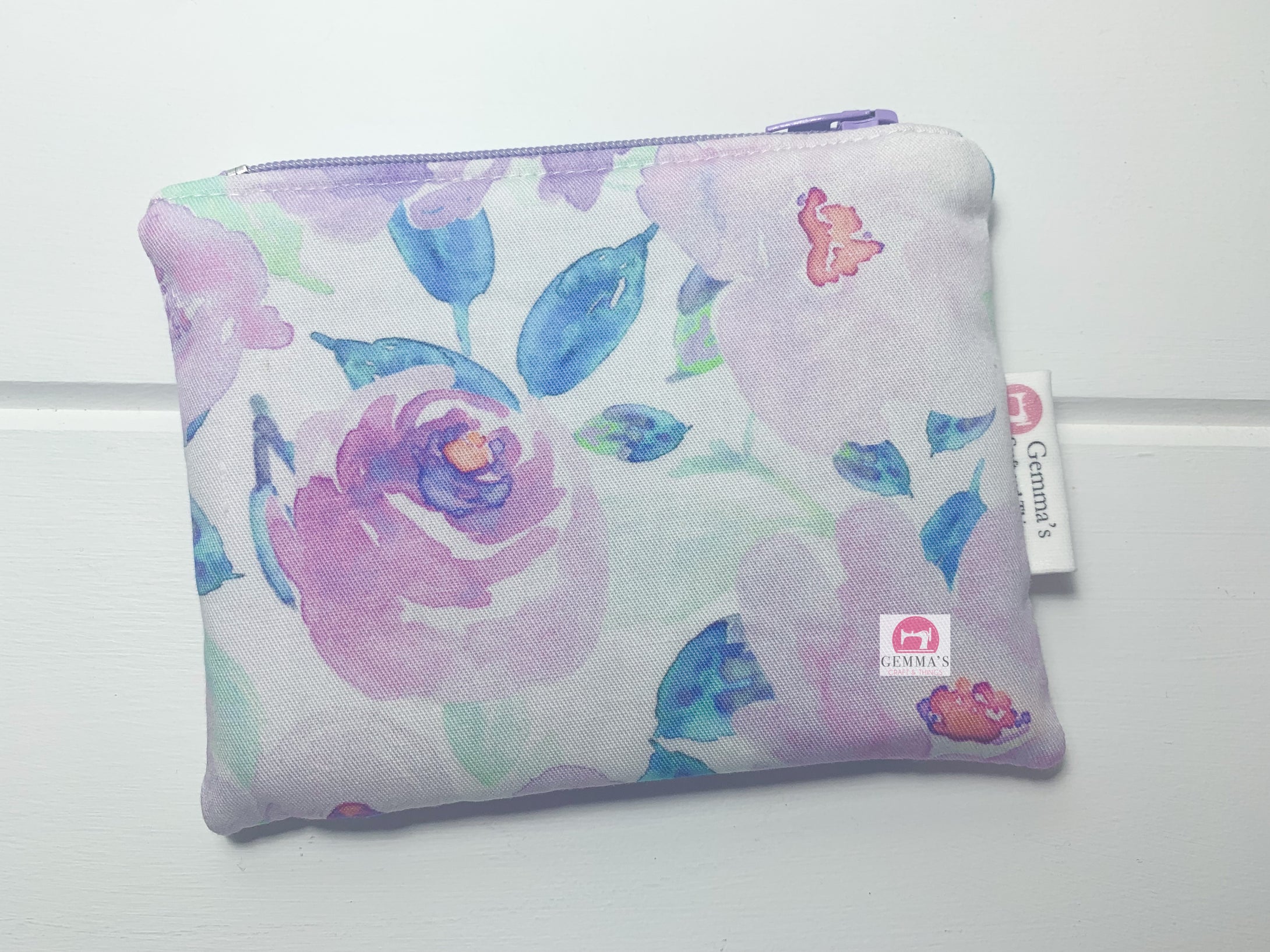Purple Floral Coin Purse