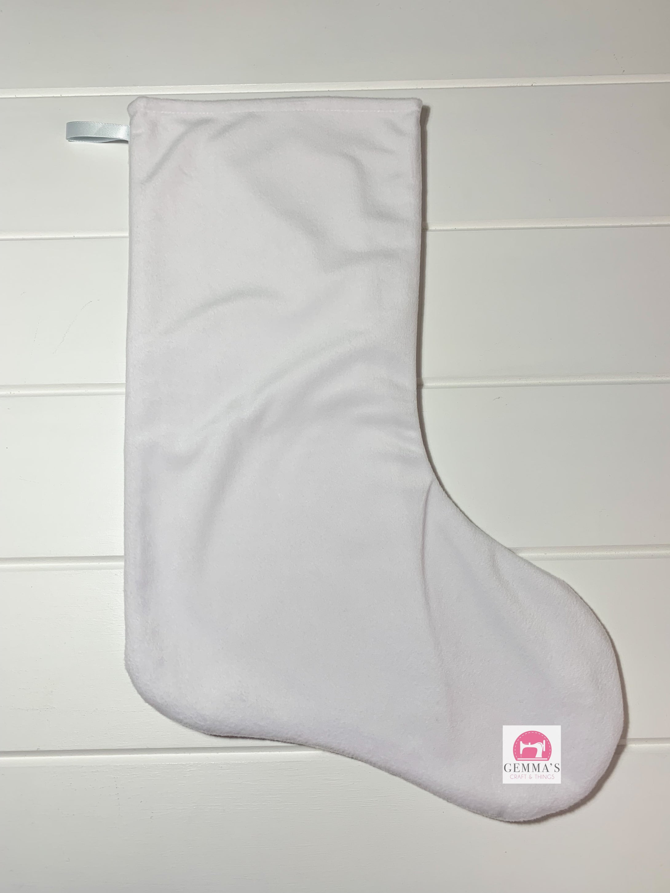 White Minky Stocking