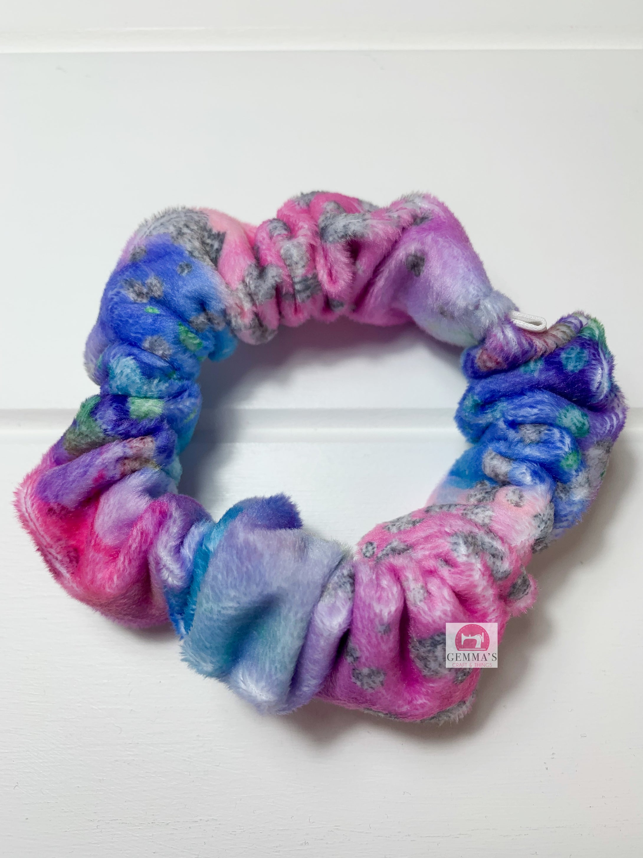 Purple Mix Minky Scrunchie