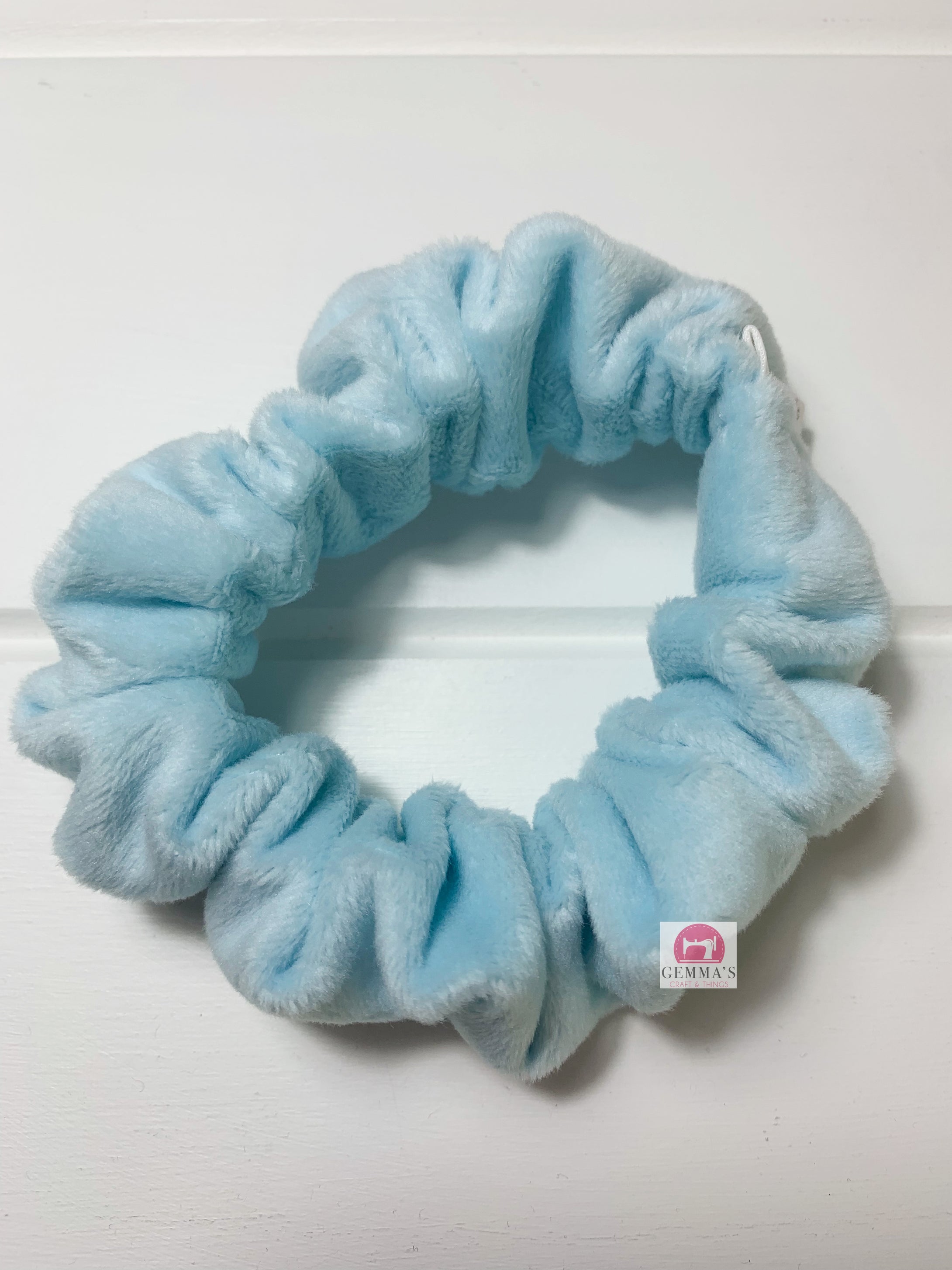 Light Blue Minky Scrunchie